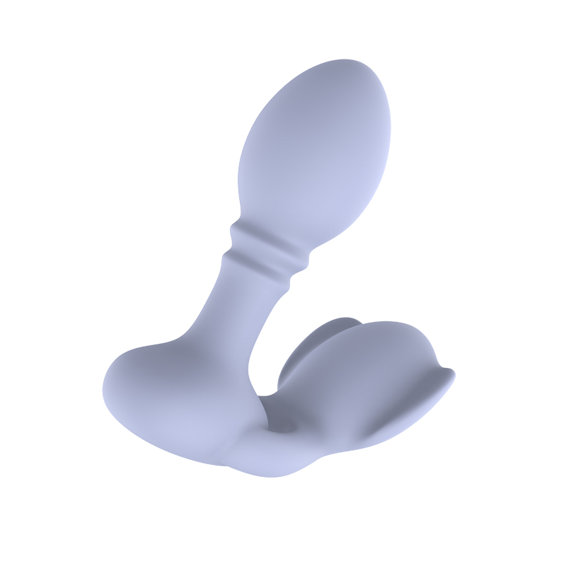 Dobbelt vibrerende plug prostata massager