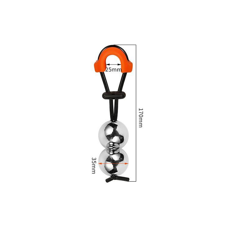 Metal penis båre-dobbelt-bold (φ35 mm)