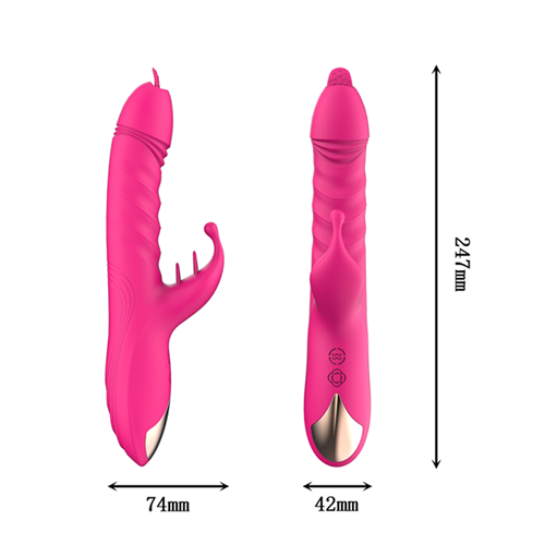 Swirling Beads Thrusting Licking Rabbit Vibrator