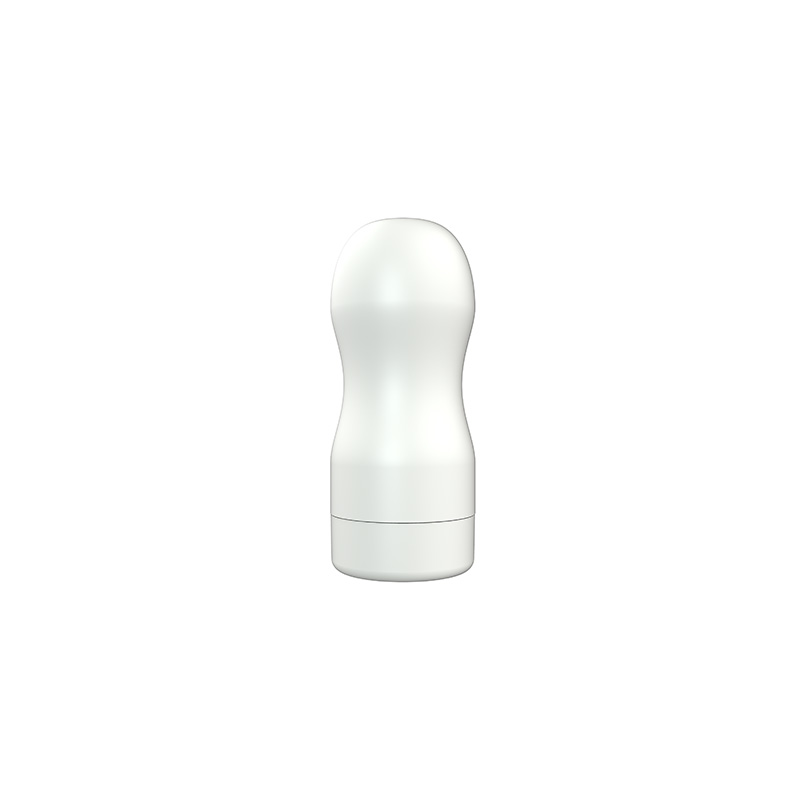 White Shell Masturbator med kugleperler og små teasers