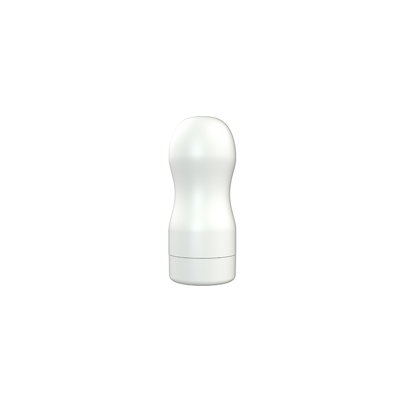 White Shell Masturbator med kugleperlekanal